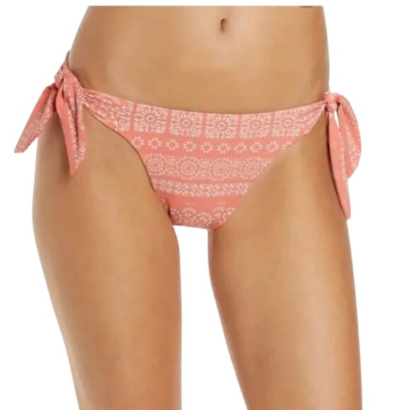 NEW Robin Piccone Isla Side Tie Bikini Bottoms in Terracotta Sz. M - Picture 1 of 4
